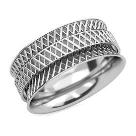 925 Sterling Silver Spinner Ring Stylish Costume Fashion Unique Jewelry for Women Size 9