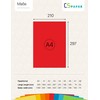 Made in EU 10 Sheets of Craft Card Red A4