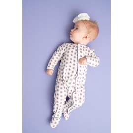 Little Leaf Kids Co., Soft Magnetic Baby Boys Girls Footie Pajamas, Magnetic Closure, One Piece with Mitten Cuffs