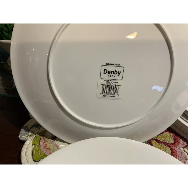 Denby white Bone china modern microwave & dishwasher safe -