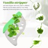 3Pcs Refrigerator Herb Keeper Containers,Herb Saver Jars with Herb Stripper