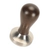 Coffee Tamper Solid Wood Handle Stainless Steel Easy to Use