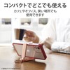 Elecom P-DSCMPBHBK Compact Smartphone Stand with Bag Hanger Function Matte