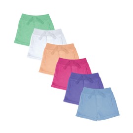Andrew Scott Boys Girls Kids -Toddler French Terry Cotton Drawstring Shorts | Multi Packs & Colors