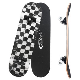 Nattork 31 Inch Complete Skateboard, Standard Skateboards for Beginners, Wood 9 Layer Canadian Maple Trick Skate Boards for Boys Girls Youth Teens Adults