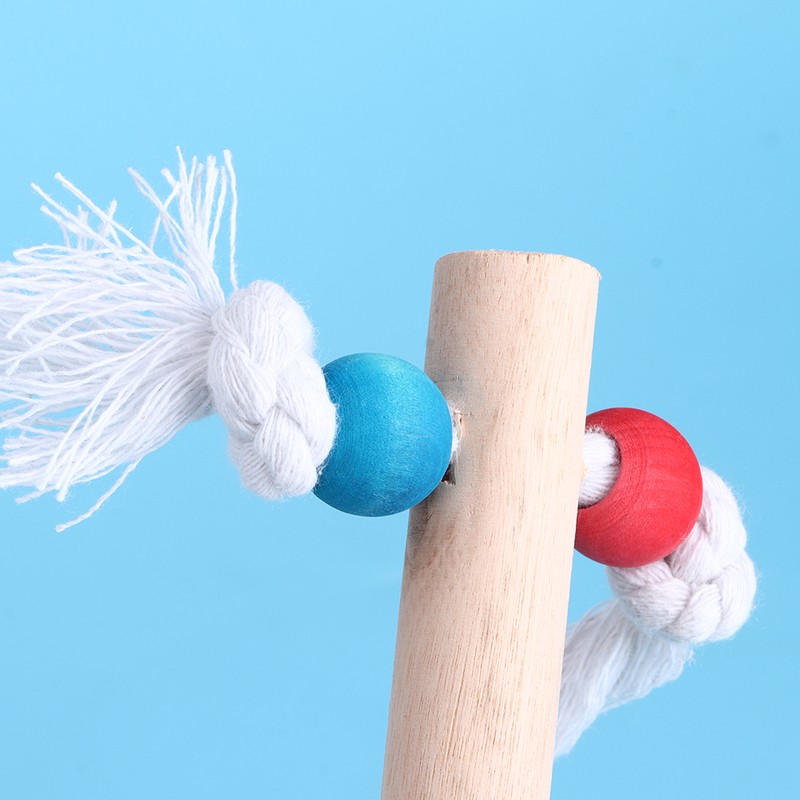Pet Bird Parrot Chewing Biting Stand Toy Parrot Wood Climbing