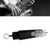 Saxophone Mouthpiece Plastic Soprano Treble Saxophone Whistle Brush Musical Instrument