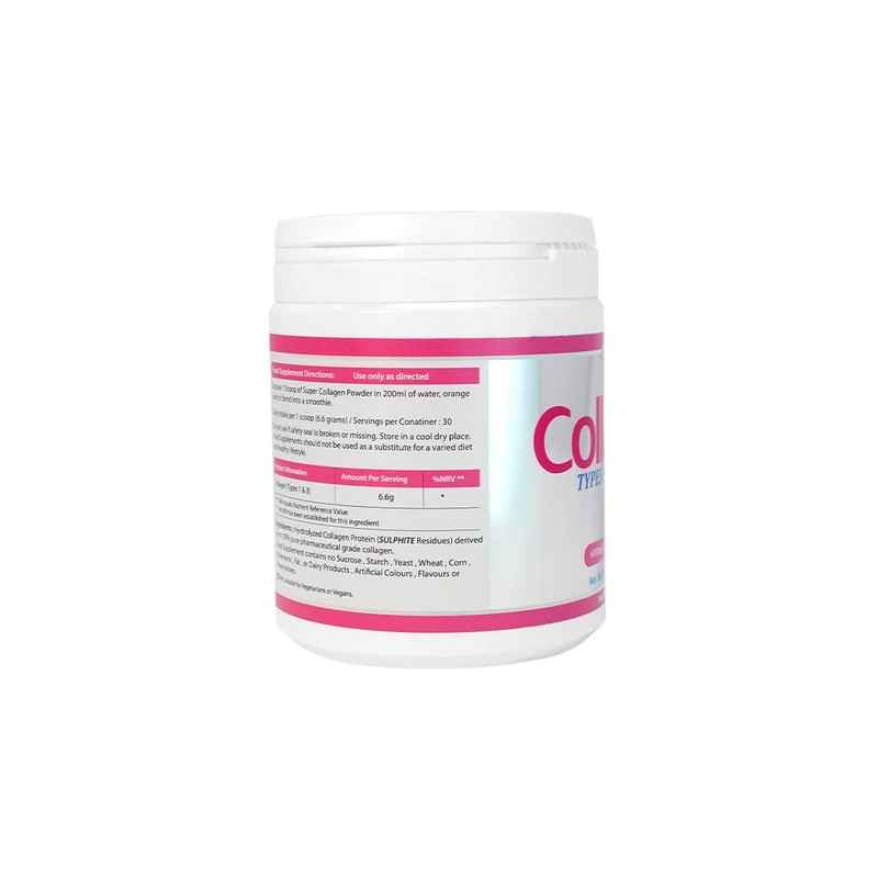 AHS Super Collagen Powder 198g/7oz - 6000MG Per Scoop -
