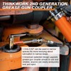 THINKWORK Grease Gun Coupler, 90° Degree Grease Gun Tips, Strong