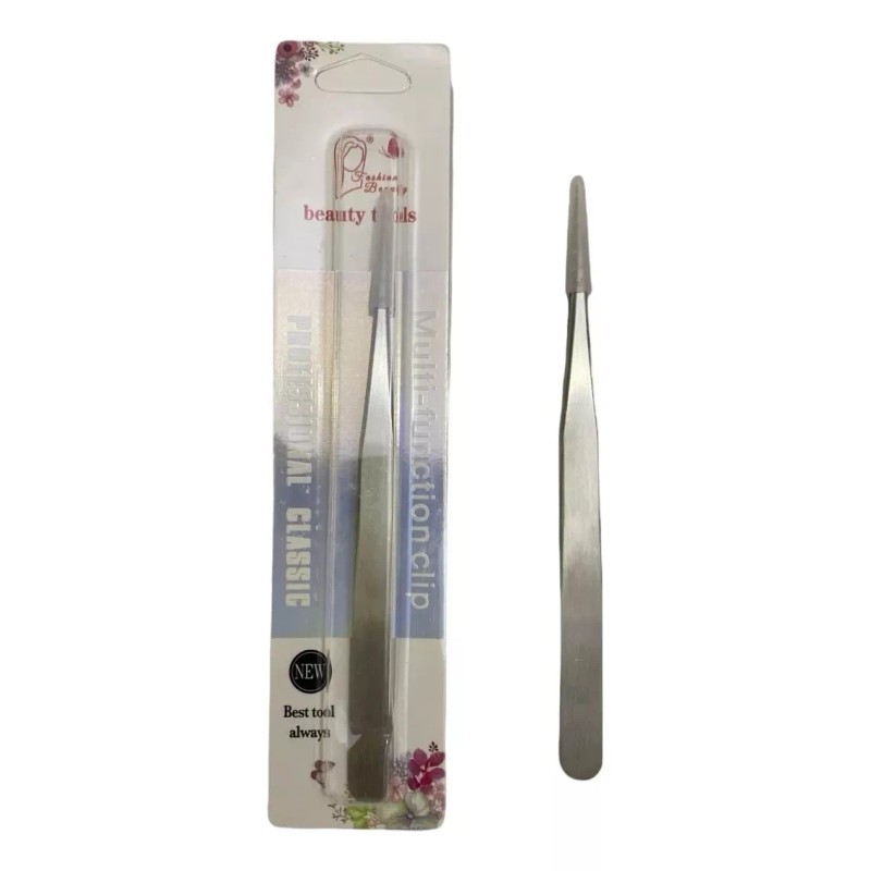 Beauty Tools Pinza Recta De Precisión Para Extensión De Pestañas