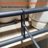 Zip Ties Assorted Size,8+12+14+18 Inch Double Sided Toothed,100 LBS Tensile