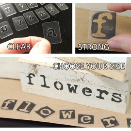 Typewriter Letter Stencil Set - Reusable Stencils - Paint Your Own Size - Lowercase Alphabet - 26 PC (1 INCH)