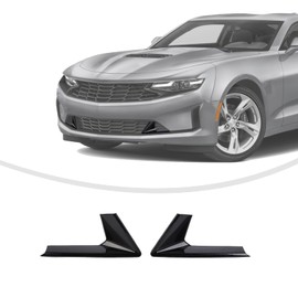 Linskip Front Bumper Grille Covers Compatible with 2019 2020 2021 2022 2023 2024 Chevy Camaro LS LT, Grill Inserts Trim for Camaro Exterior Accessories(Black)