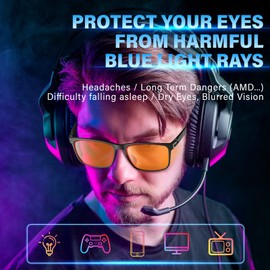 DioKiw 99% Blue Light Blocking Glasses Men Women Lightweight Frame Computer TV Gaming Eyeglasses Reduce Eyestrain