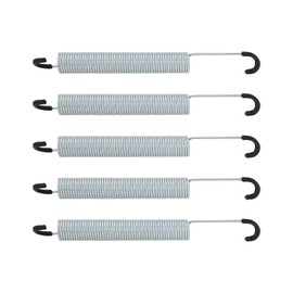 SG Store Pack of 5 Mechanism Tension Springs 7 Inches/176 mm Double Hook Tension Springs Galvanised Carbon Steel Springs for Deck Chairs Sofas Wire Diameter 2 mm