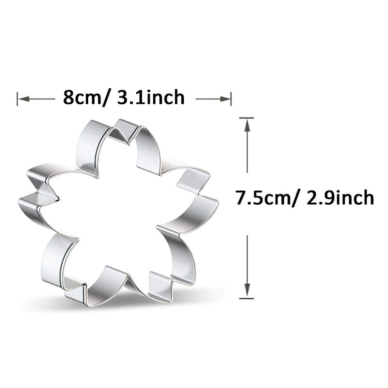 WJSYSHOP Cherry Blossoms Flower Cookie Cutter - B