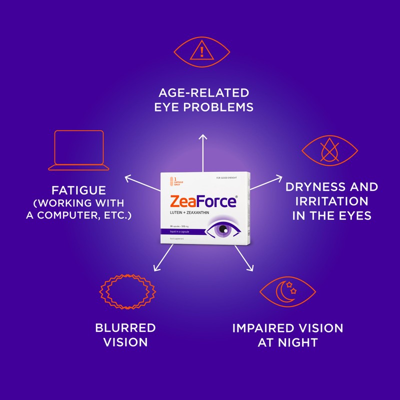 ZeaForce - Excellent Vision with 1 Capsule/Day. Concentrated Composition. Multidirectional