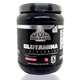 Glutamina 1 kg Sin sabor 200 serv Blackbear Postentreno