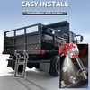 KUAFU Truck Step 2-Rung Retractable Tailgate Ladder Black Powder Coated