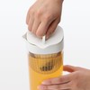 Muji MDC48A2A Horizontal Water Bottle with Strainer, White, Approx. 3.3