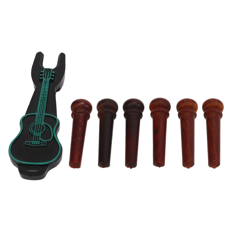 6Pcs Guitar Pin Maple Delicate Professional Acoustic Guitar Bridge Pin