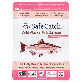 Safe Catch - Premium Skinless & Boneless Wild Alaska Pink Salmon Pouch - 3 oz.