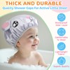 kilofly 4pc Waterproof Reusable Bath Hat Kids Fun Cartoon Animal