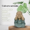 Zen'Light Statue Buddha Vue in Mythical Position - See Nothing