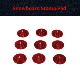 XCMAN 4 Layer-Cone Studs 7.87 Inch Dia Aluminum Snowboard Stomp Pad - 9pcs
