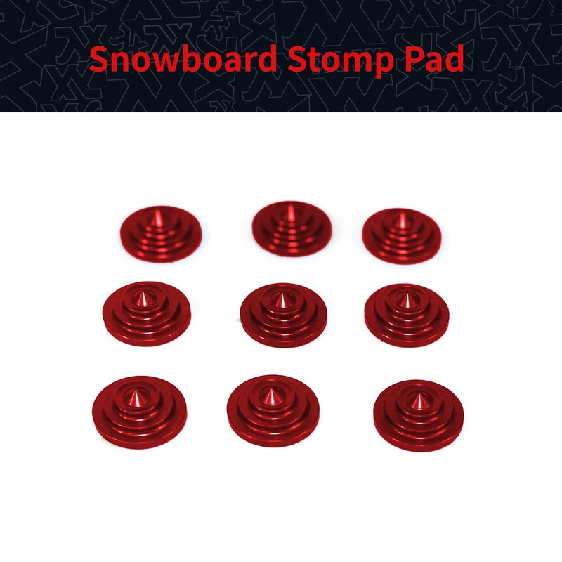 XCMAN 4 Layer-Cone Studs 7.87 Inch Dia Aluminum Snowboard Stomp