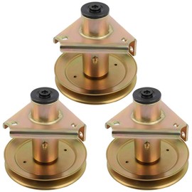 CCIYU 3 Pack Mower Spindle Assembly with AM118532, AM122444 Fits for John Deere Mower Tractor AM124511 STX46 STX38 Black Deck