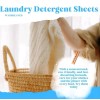 Washleaves Laundry Sheets Plastic Free Laundry Detergent Sheets Compact &