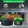LINERY 3-Pack 200 Gallon Planting Bag Black Heavy Duty Thickened