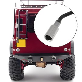 SING F LTD 1Pair Metal RC Car Simulation Decoration Exhaust Pipe Accessories Compatible with Axial 1/10 Scx10