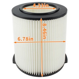GoaMotors VF4000 Filter Replacement Wet/dry Vac Filt Fit for Ridgid 72947 Wet Dry Vac 5 to 20-Gallon 6-9 Gal for Husky for Craftsman 17816 Vacuum, Repalace WD5500, WD0671, WD1270, WD1450, 6000RV
