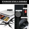 Price Computing Scale 66lb/30kg Commercial Food Scale, lb/kg/oz Conversion with