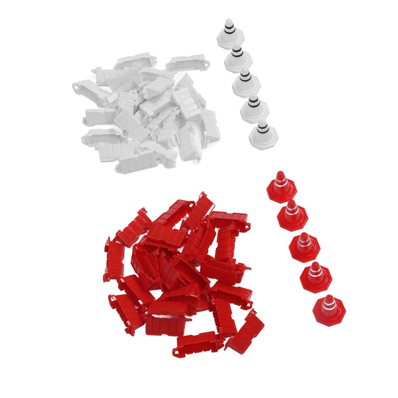 50pcs RC Car Racing Road Barrier Plastic Portable 10pcs RC