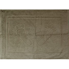 Unbekannt Shower Mat, Bath Mat, Terry Towelling, 50 x 70 cm, Plain Colour, Bath Mat, 100% Cotton (Taupe)
