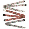 Red Festive Santa Christmas Lanyard w/Safety Breakaway & Trigger Clip