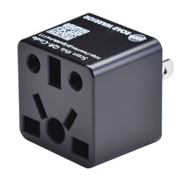 ROAD WARRIOR US Plug Adapter European/UK/China/AUS/India/Brazil to USA Does not Convert Voltage Designed in Japan RW111BK-US