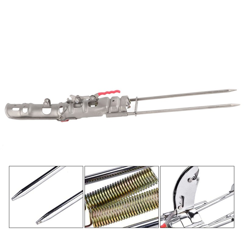 Portable Fishing Rod Bracket Practical Dual Spring Fishing Pole Metal