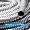 NIDAYE 50 ft 3/4 Inch Reduced Wall Flexible Metal Conduit,