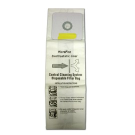 EnviroCare Replacement Micro Filtration Vacuum Cleaner Dust Bags for Nutone Central Vacuums 3 Pack