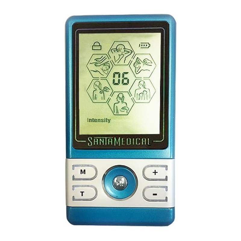 Santamedical Tens Unit Electronic Pulse Massager with Rechargeable Battery