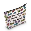 Generic Crochet Lover Gift Crochet Keeps The Crazy Away Makeup