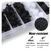 100PCS Plastic Car Body Trim Clips, Universal Car Bumper Clips,