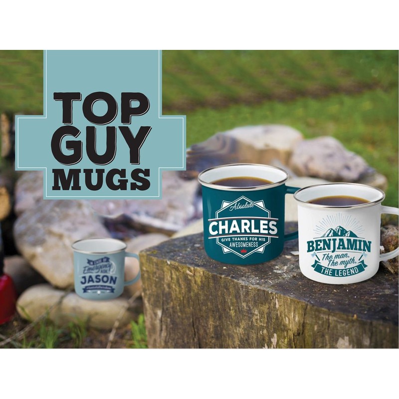 Top Guy Mugs Fire Fighter Coffee Mugs, Large, Multicolor