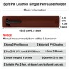 MEISO 12 Pcs Soft PU Leather Single Pen Case Holder,