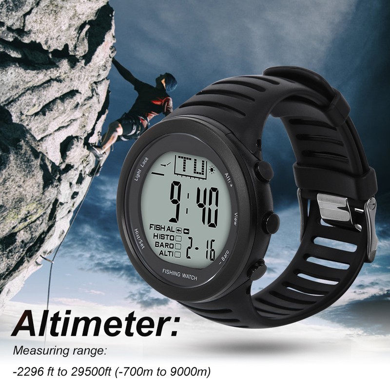 Outdoor Multifunction Waterproof Fishing Air Pressure Watch Altimeter Altitude Barometric