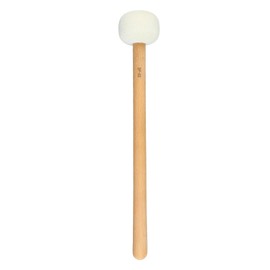 Drum Mallet Antislip Bass Drum Percussion Stick Hammer Wooden Musical Drumstick with Soft Felt White SP 02 32cm